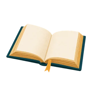 An open book.
