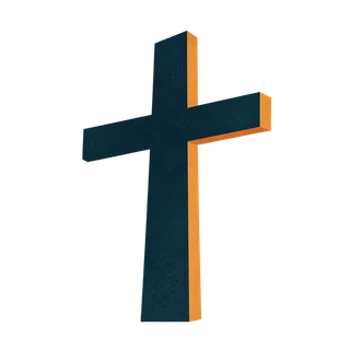 An empty cross.